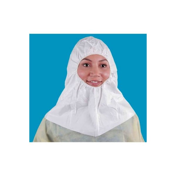 Keystone Safety KeyGuard Hood, Elastic Face Band, White, One Size, 100/Case H-KG-E - main